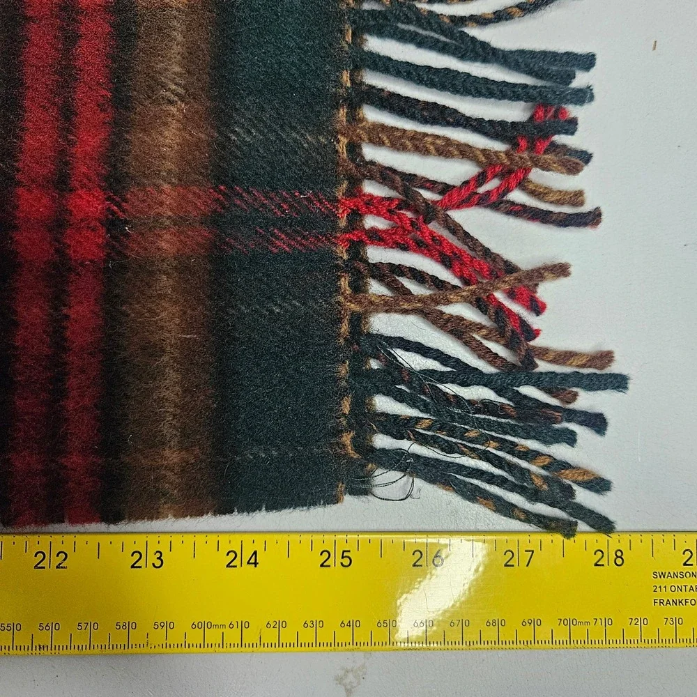 Irish County Tartans Cavan Scarf 100% Pure New Wool Made in Scotland Plaid Green